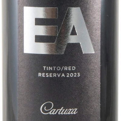 Rótulo de garrafa de vinho tinto EA Reserva 2023 Cartuxa