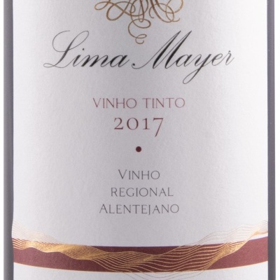 Rótulo de garrafa de vinho tinto Lima Mayer 2017, Vinho Regional Alentejano