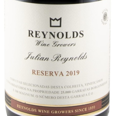 Etiqueta de garrafa de vinho Reynolds Reserva 2019