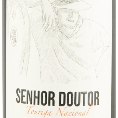 Rótulo de vinho Senhor Doutor Touriga Nacional Reserva 2022