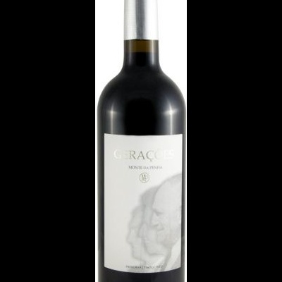 garrafa de vinho tinto GRACES com rótulo branco e rolha prateada