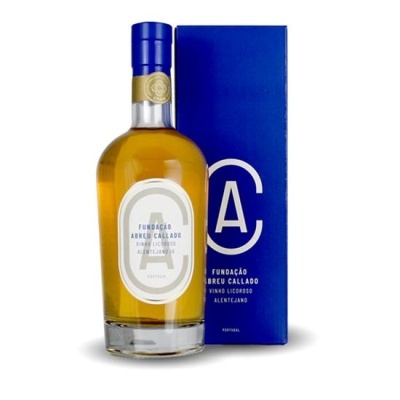 Garrafa e caixa de vinho licoroso Alentejano Fundação Abreu Callado