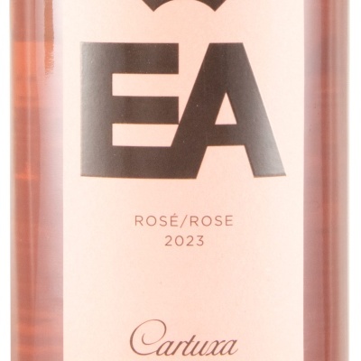 Rótulo de garrafa de vinho rosé Cartuxa 2023