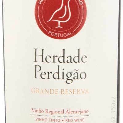 Etiqueta de vinho tinto Herdade Perdigão Grande Reserva 2018