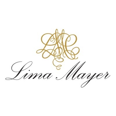 Logótipo Lima Mayer com monograma dourado