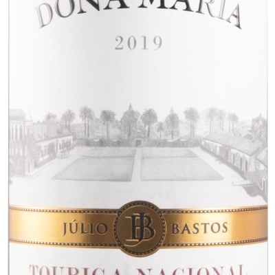 Rótulo de garrafa de vinho Dona Maria 2019 Touriga Nacional Reserva Alentejo DOC