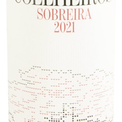 Rótulo de vinho Tapada de Coelheiros Sobreira 2021 com desenho de árvore