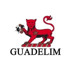 Logótipo com animal vermelho e texto GUADELIM
