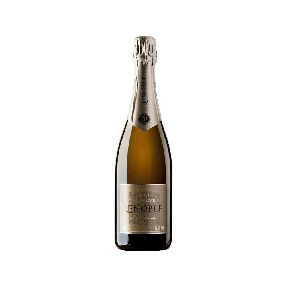 Champagne Ar Lenoble Brut Intense Garrafa de espumante LENOBLE com rótulo dourado