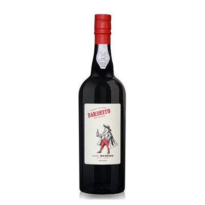Madeira Barbeito 3 Anos Doce Garrafa de vinho Barbeito com rótulo branco e tampa vermelha