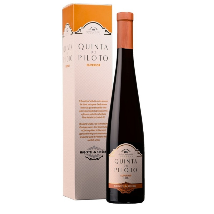 Moscatel de Setúbal Quinta do Piloto Superior 50cl Garrafa de vinho Quinta do Piloto Superior com caixa de embalagem