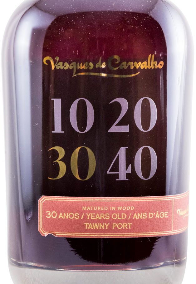 Porto Vasques de Carvalho Tawny 30 anos Garrafa de vinho do Porto Vasques de Carvalho 30 anos