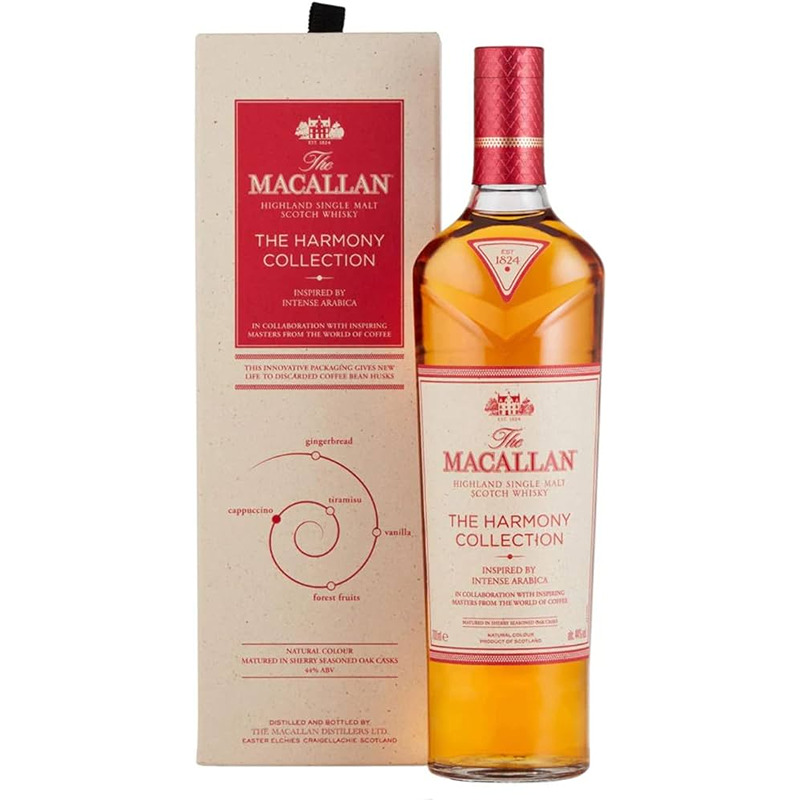 Macallan The Harmony Collection Intense Arabica Garrafa de whisky The Macallan The Harmony Collection com caixa correspondente