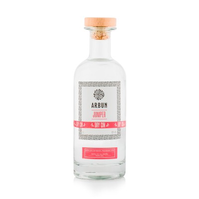 Gin Arbun Juniper Dry Garrafa de gin Arbun Juniper com tampa de cortiça