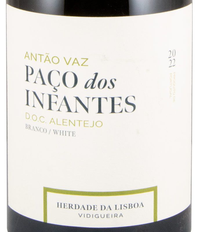 Herdade da Lisboa Paço dos Infantes Antão Vaz Branco 2023 Rótulo de garrafa de vinho branco Paço dos Infantes