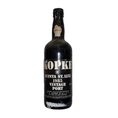 Porto Kopke Vintage 1985 Garrafa de vinho do Porto vintage Kopke Quinta St. Luiz 1985