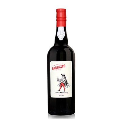Madeira Barbeito 3 Anos Meio Doce Garrafa de vinho Madeira Barbeito Reserva com rótulo e tampa vermelha