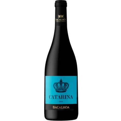 Catarina Tinto 2019 Magnum 1.5LT Garrafa de vinho Bacalhôa Catarina 2016 com rótulo azul e coroa preta