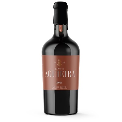 Quinta D'Aguieira Tinto 2017 Garrafa de vinho tinto Quinta de Aguieira 2017 com rótulo castanho