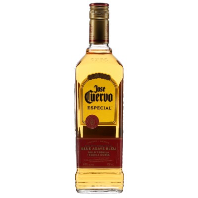 Tequila José Cuervo Gold Garrafa de tequila Jose Cuervo Especial com rótulo amarelo e vermelho