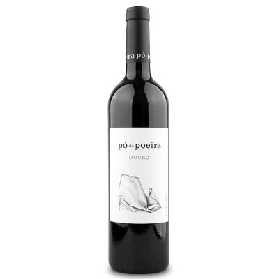 Pó de Poeira Tinto 2022 Garrafa de vinho tinto com rótulo branco 'pó de poeira DOURO'