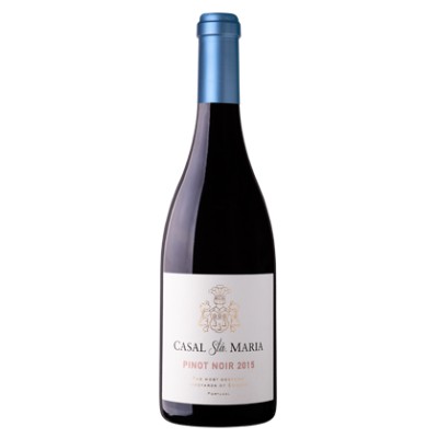 Casal Santa Maria Pinot Noir 2021 Garrafa de vinho Casal Sta Maria Pinot Noir 2015 com cápsula azul