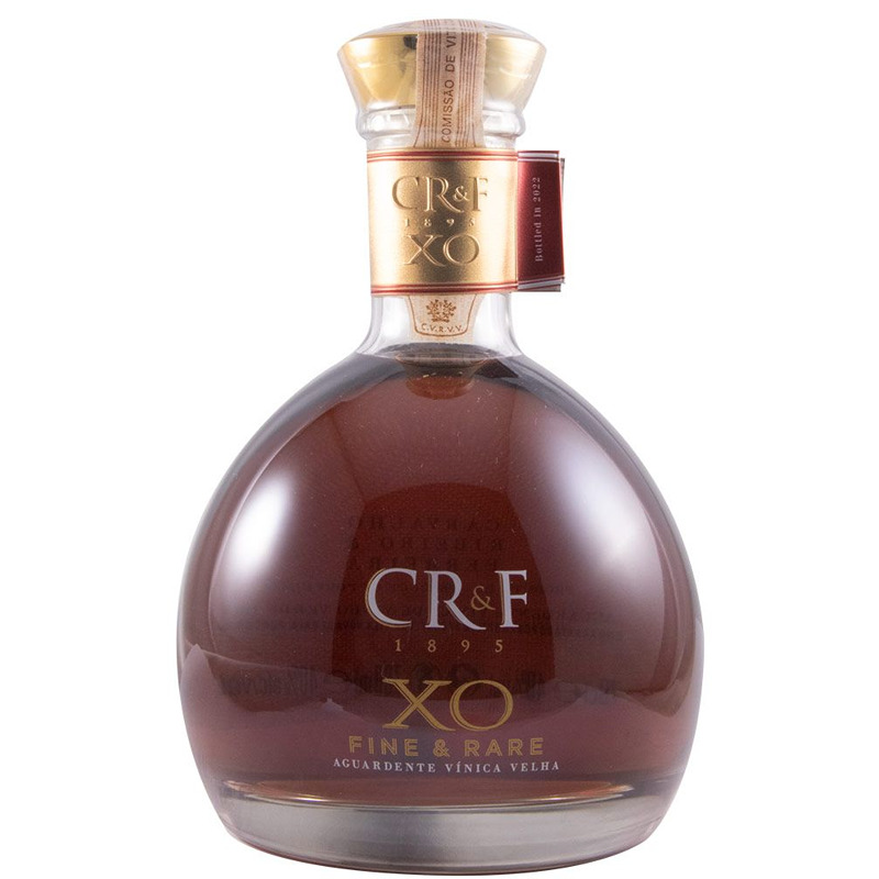 Aguardente Vínica CRF XO Fine & Rare Garrafa de aguardente Vinica Velha CR&F XO
