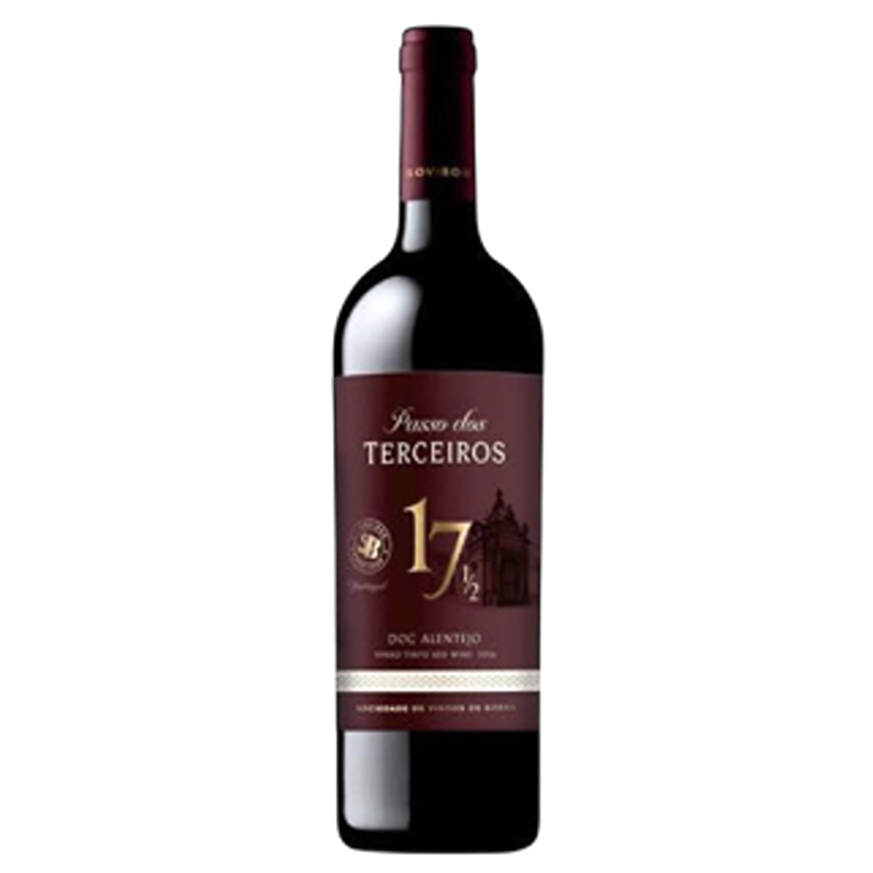 Passos dos Terceiros Garrafeira Tinto 2016 (17.5ºGraus) Garrafa de vinho tinto Pessoas dos Terceiros com rótulo bordô