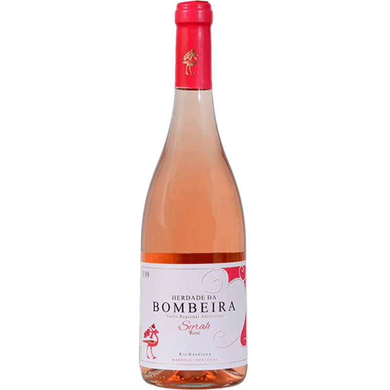 Herdade da Bombeira Syrah Rosé 2023 Garrafa de vinho rosé Herdade da Bombeira Syrah