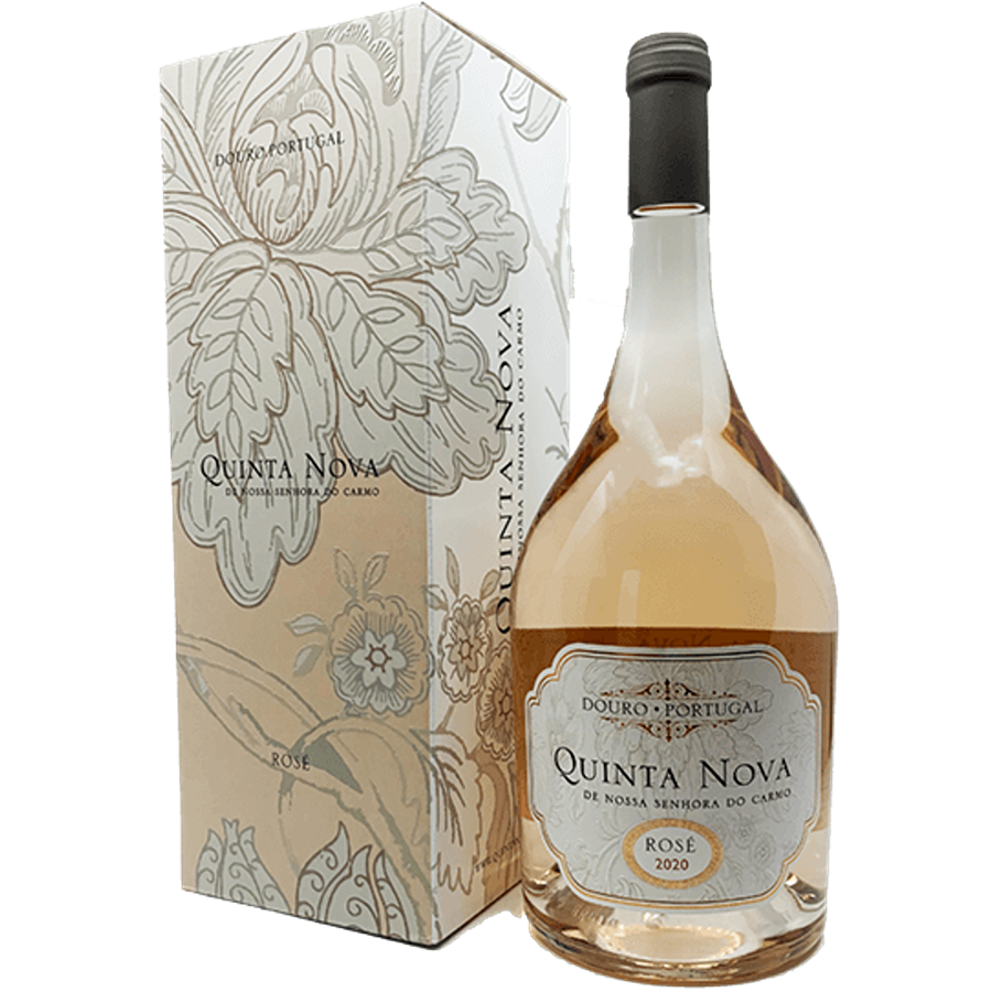 Quinta Nova Rosé 2022 Magnum 1.5LT Garrafa de vinho rosé Quinta Nova 2020 com embalagem decorada floral