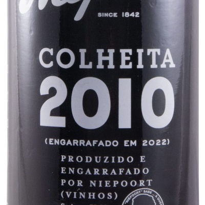 Rótulo garrafa vinho do Porto Niepoort colheita 2010 Portugal