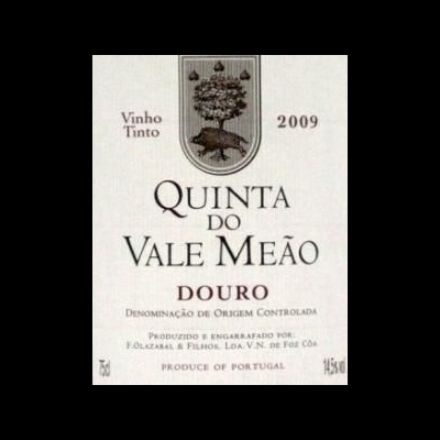 Etiqueta de vinho tinto Quinta do Vale Meão 2009