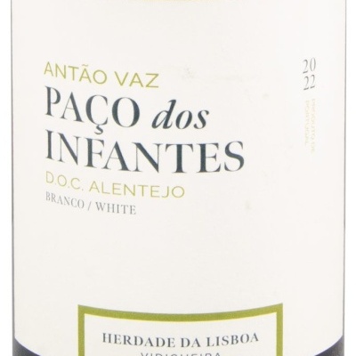 Rótulo de garrafa de vinho branco Paço dos Infantes