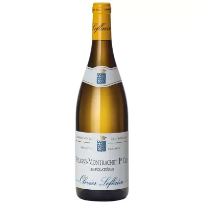 Garrafa de vinho branco Olivier Leflaive Puligny-Montrachet 1er Cru Les Folatières