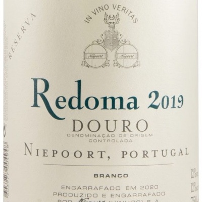 Rótulo de vinho branco Redoma 2019 de Portugal