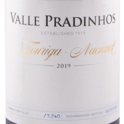 Etiqueta de vinho Valle Pradinhos Touriga Nacional 2019