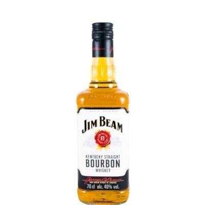 Garrafa de whisky bourbon Jim Beam Kentucky Straight