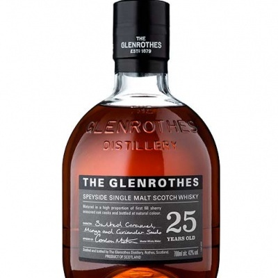 Garrafa de whisky The Glenrothes 25 anos