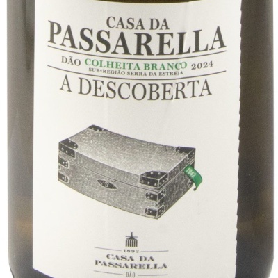 Rótulo de garrafa de vinho Casa da Passarella Dão Colheita Branco 2024