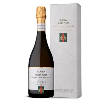 Garrafa de vinho espumante CASA SANTAR VINHA DOS AMORES com caixa