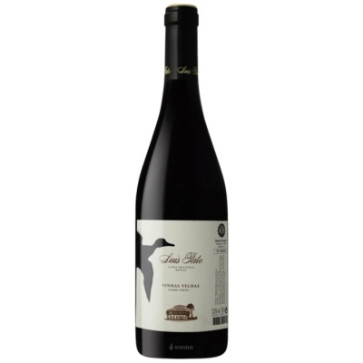 Garrafa de vinho tinto Luis Pato Vinhas Velhas 2019 com rótulo branco