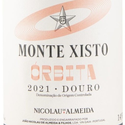 Rótulo de vinho Monte Xisto Órbita 2021 Douro