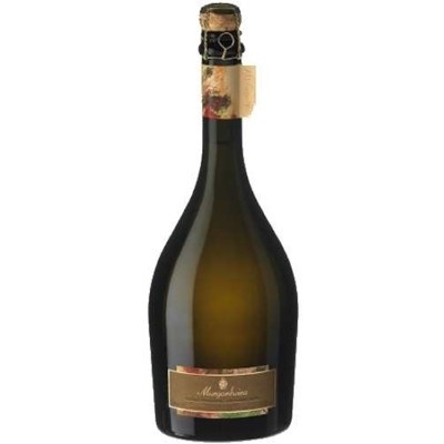 Garrafas de vinho espumante com rótulo e rolha