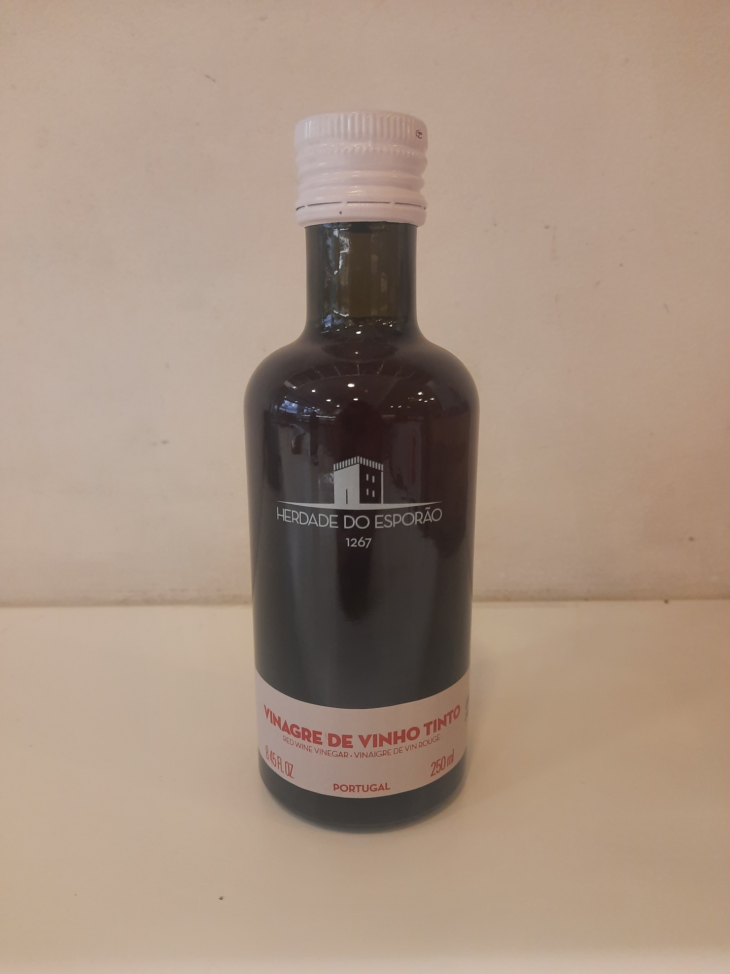 Garrafa pequena de vinagre de vinho tinto da Herdade do Esporão