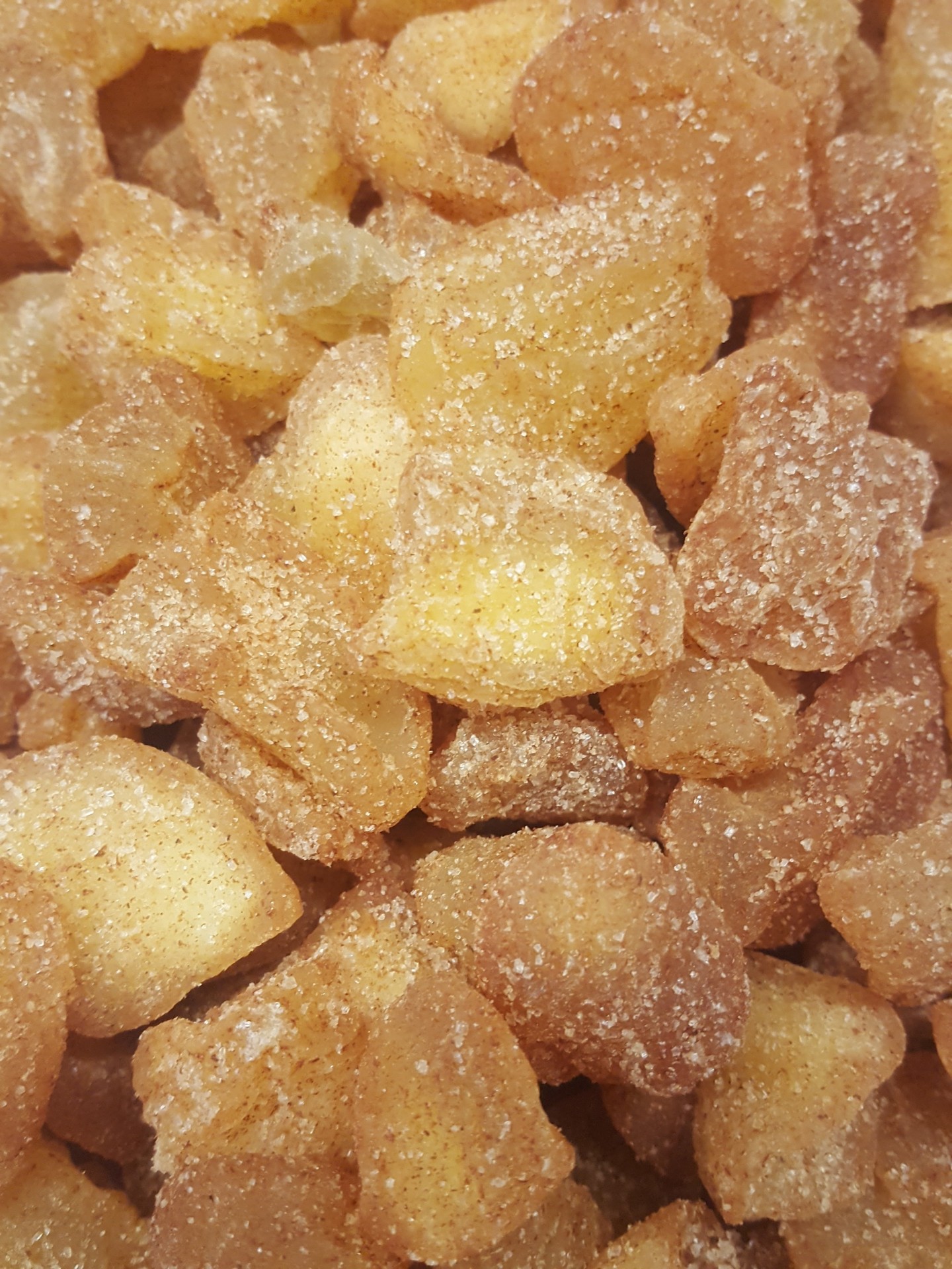 casca de laranja cristalizada ou doce com açúcar