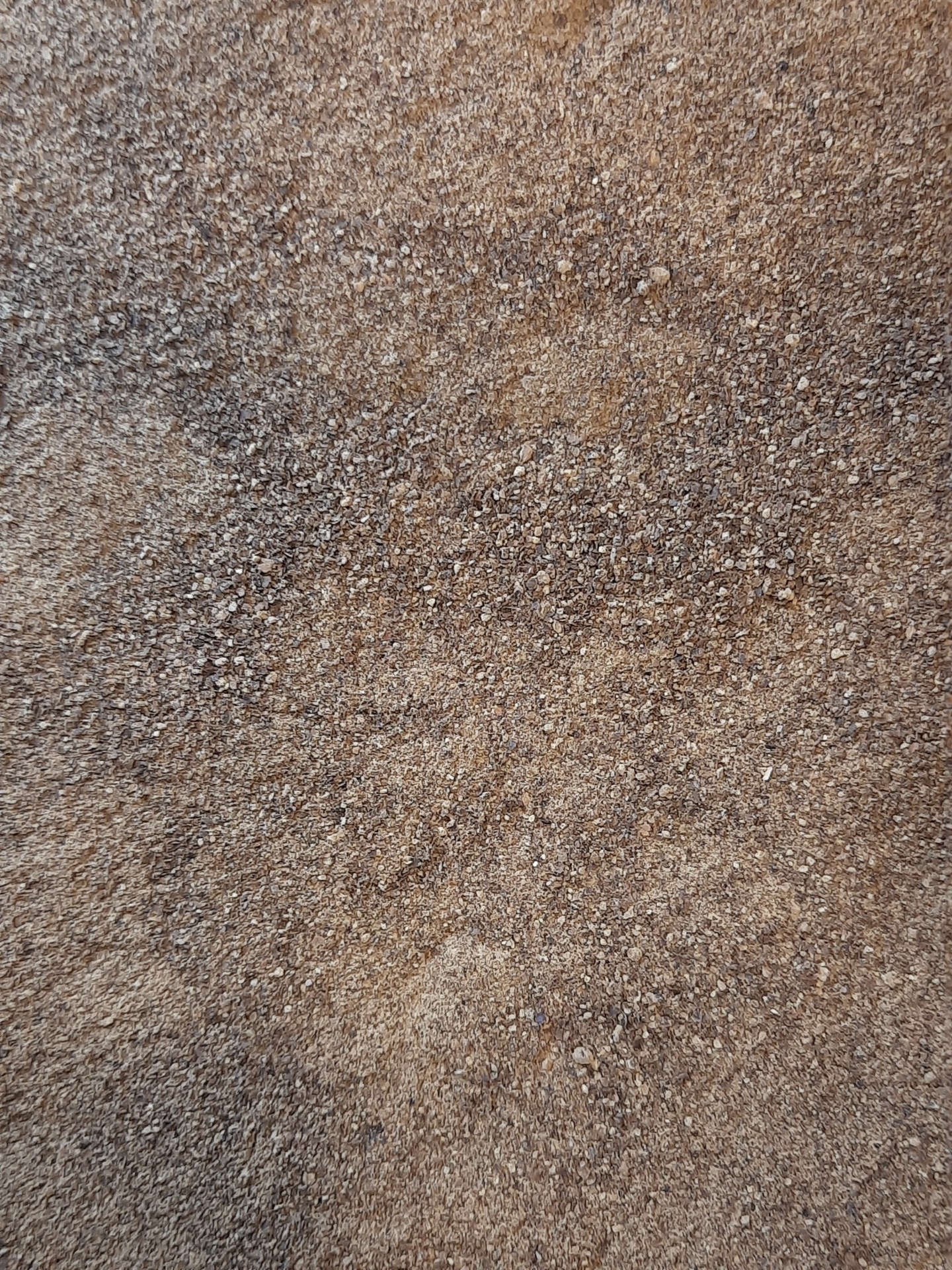 Superfície granulada de areia castanha