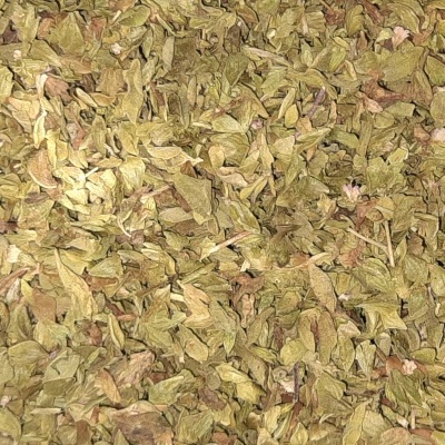 Folhas secas pequenas amarelas e verdes