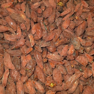 Bagas de goji secas em close-up