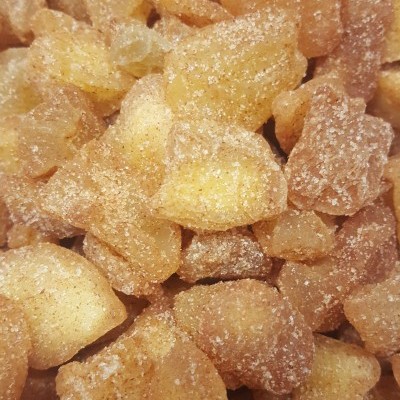 casca de laranja cristalizada ou doce com açúcar