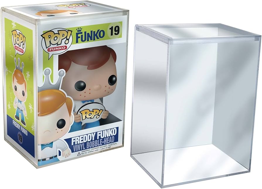 Funko Pop n.º 19 Freddy Funko em embalagem com caixa protetora de plástico